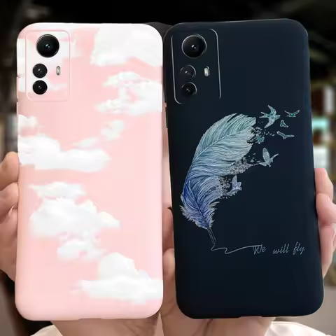 For Xiaomi Redmi Note 12s Phone Case Fashion Printing Candy Color Soft Silicone Cover For Redmi Note