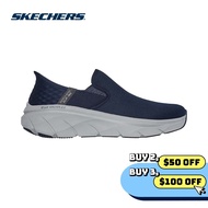 Skechers Men Slip-ins Sport DLux Walker 2.0 Reeler Casual Shoes - 232463-NVY Air-Cooled Memory Foam