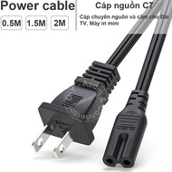 Power cord No. 8 for TV PS3 PS4 PS5 cassette player Printer 0.5 to 2 meters long
