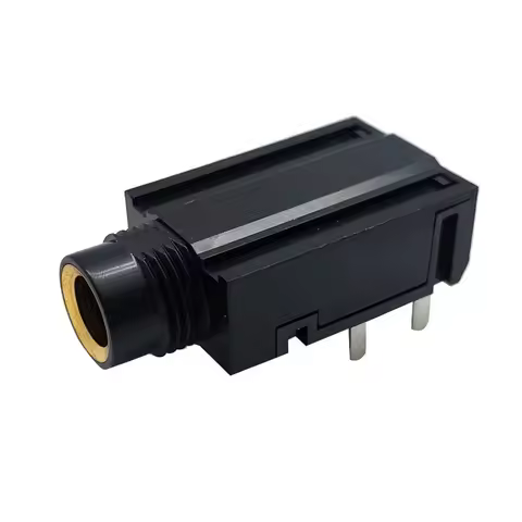 10PCS 6.35 Audio socket PJ-606A dual channel headphone MIC socket KTV microphone connector 9PIN plug