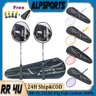 ALPSPORT RR 4U 25LBS G5 Black Badminton Racket Original Design Carbon Fiber Raketa ALP Professional 