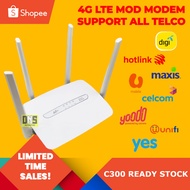 New C300 Modified Modem Unlimited Data Hotspot Wireless Router WiFi 4G All Operator Router WiFi Sim 