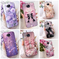 New Casing For Asus Zenfone 4 Selfie Pro ZD552KL Z01MD Phone Case Fashion Bow Flower Soft Black Sili