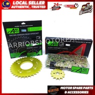 HONDA DASH125/W125I/FUTURE125/DASH110/ALPHA110/W125/W110 [AJI RACING] 428H-122L CHAIN SPROCKET SET R