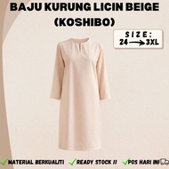 Baju Kurung Beige Licin Koshibo Sekolah