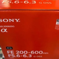 全新Sony 200-600再送$500 鏡頭券