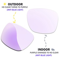 โฟโตโครมิกใสเป็นสีม่วงพร้อมเลนส์อะไหล่ทดแทนป้องกันแสงสีฟ้าสำหรับแว่นตา Meta Wayfarer ( Gen 2) RW4012