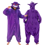 UNGU POKEMON GENGAR PURPLE THORNS ONESIE COSTUME CUTE KIGURUMI COSPLAY PAJAMA