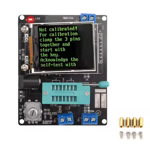 DC6.8V-12V GM328A Transistor Tester Diode Voltage Frequency LCR Meter PWM Square Wave Signal Generat