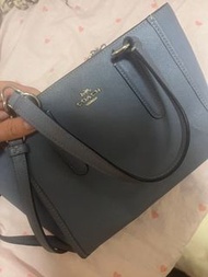 Coach 藍色單肩包