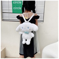Cinnamorol backpack, fur carrier, imported rabbit doll, bunny bag for women