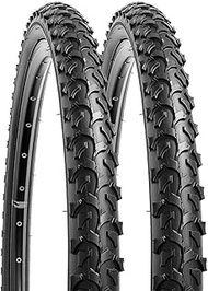 YUNSCM 2-PCS 26" Mountain Bike Tires 26x1.95/53-559 Compatible with Off Road Bike 26 x 1.95 26x2.0 B