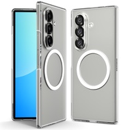 SPIGEN Case for Galaxy Z Fold 7 [Air Skin MagFit] Anti-Yellowing Slim Clear Case with Built-in Metal