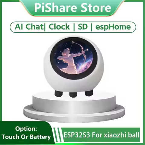 espHome Assistant Compatible XiaoZhi AI Voice Chat Robot Ball ESP32-S3 1.28 inch LCD N16R8 Developme