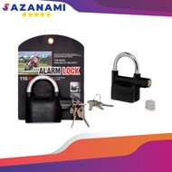 GEMBOK ALARM ANTI MALING KUNCI GEMBOK MOTOR SEPEDA PAGAR ALARM PADLOCK