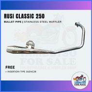 🅸 ♻ ✸ Rusi Classic 250 Bullet Pipe Type Muffler for Rusi Classic 250 Exhaust pipe