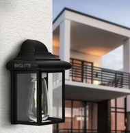 BIGLITE 4818 BLK OUTDOOR WALL LAMP../4818A