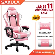 (Ready Stock)  Sakula Gaming Chair Pink kerusi pejabat