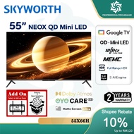 NEW 2026 Skyworth NEXO QD- Mini LED 4K UHD Google TV X66H QLED+ 120Hz Gaming with EyeCare