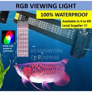 4 to 6ft Fish Aquarium Arowana light. Tank top Viewing Light for Red arowana, parrot fish, goldfish.