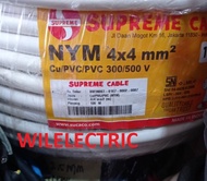 Supreme Kabel listrik kawat NYM 4 x 4 / 4x4 mm per meter ecer putih