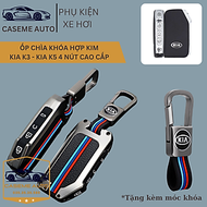 Ốp Chìa Khóa KIA K3 2021 - 2022, KIA K5 Sportage 2022 4 Nút Chất Liệu Hợp Kim, Kèm Móc Treo Cao Cấp 