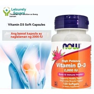 Now Foods, Vitamin D-3 1000 IU / 2000 IU 120 /240 Softgels (Vitamin D3)