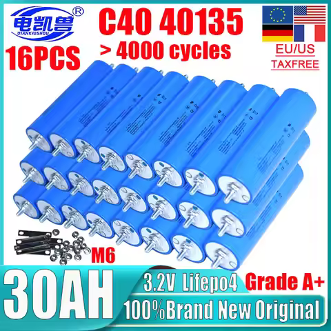 3.2V 30Ah 32Ah 20Ah LiFePO4 battery C40 40135 12V 24V 48V Grade A lithium iron phosphate Motorcycle 