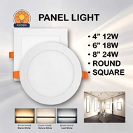 FSL LED Panel Light Round/Square 4"/6"/8" [3000K/4000K/6500K] Ceiling Downlight Replacement SIRIM