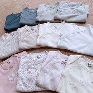 Body chip with diagonal flap long-sleeved button-down romper baby newborn