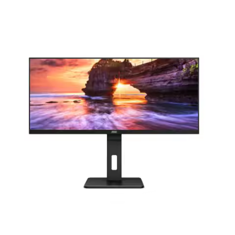 AOC Q34P2C 34-inch Desktop Monitor with Speakers 2560*1080 75HZ Usb-c DISPLAY Interface 21:9 Anti-bl