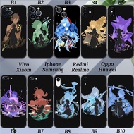 Genshin Impact Card Tarot Apple iPhone 6 6S 7 8 SE PLUS X XS Silicone Soft Cover Camera Protection Phone Case