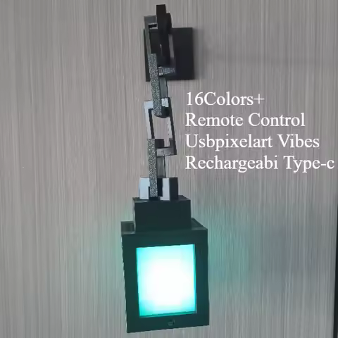 Around The Night Light with The Same Pixel Lamp Bedside LED Atmosphere Light Creative Lantern Diy Ty