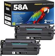58A CF258A Black Toner Cartridges 2 Pack Compatible for HP 58A CF258A 58X CF258X Toner Compatible fo