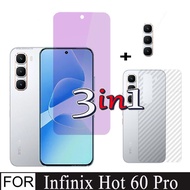 3in1 Anti Blue Ray Screen Protector for Infinix Hot 60 Pro Screen Protector for Infinix Hot 60i 60 F
