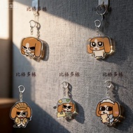 6cm cute Beagle dog-shaped Acrylic keychain to decorate backpacks, handbags, anime accessories, uniq