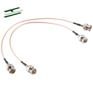 2Pcs 3G HD SDI Cable BNC Cable 30cm 75 Ohm for Cameras  Video Equipment Supports HD-SDI 3G-SDI 4K 8K