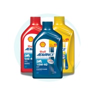 SHELL ADVANCE AX7 AX5 AX3 4T ENGINE OIL MOTORCYCLE 4T ENJIN MINYAK HITAM MOTOSIKAL ORIGINAL MALAYSIA