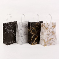 Kraft Paper Marble Series Creative Tote Bag Goodie Bag Party Bag Retail Clothes Bag Gift Bag