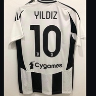 Kenan Yildiz #10 Juve Home 2024/2025 Original Authentic Jersey Football Shirt Kit Baju Bola Asli Bar