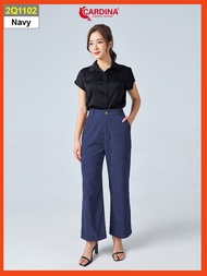 Quần Công Sở Nữ 𝐂𝐀𝐑𝐃𝐈𝐍𝐀 Chất Nhung Cao Cấp Dáng Suông Cài Khuy Có Khóa Kéo Thanh Lịch 2Q11