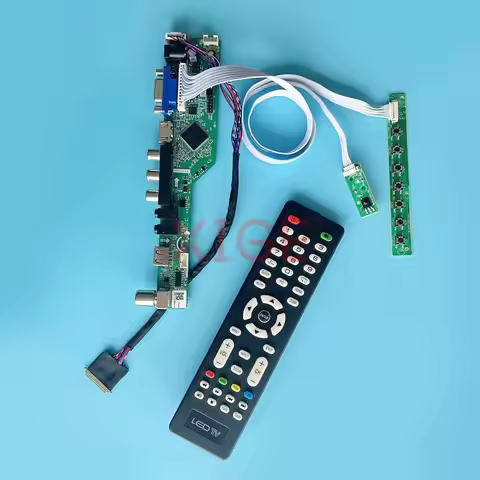 For LP156WH3 LP156WH4 LP156WH9 LCD Controller Driver Board Analog TV Kit VGA+HDMI+AV+USB 15.6" LVDS 