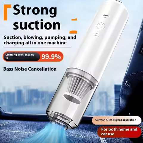 Mini Car Vacuum Cleaner Cleaning Powerful Suction Handheld Car Vacuum Cleaner Rechargeable for Car a