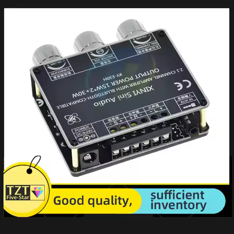 XY-E30H 2.1 Channel Bluetooth 5.1 Audio Power Amplifier Board 2X15W+30W High And Low Bass Stereo Sub