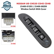 [8 PIN / 9 PIN] NISSAN UD CH520 CD45 CD48 Power Window Main Switch 25400-01Z03 Suis Tingkap Lori