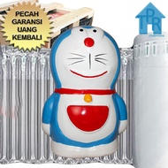 Pottery - Clay Piggy Bank Doraemon T45 Piggy Bank/ + Wooden Packing