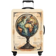 Luggage Cover Washable Suitcase Protector Anti-scratch Suitcase cover Fits 20-34 Inch Luggage (Globe