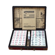 [Nosafhu] Mahjong 146 Tiles Scratch-resistant Mini Size Melamine Chinese Mahjong for Home Small Mahj