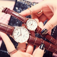 Aiqi Couple Watch EYKI Simple Commuter Fashion Pair Watch Trendy Classy Quartz Belt Men Women Watch 