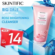 [NEW LAUNCH]SKINTIFIC Damask Rose Whipped Cleanser Brightening  Niacinamide face wash hydrating clea